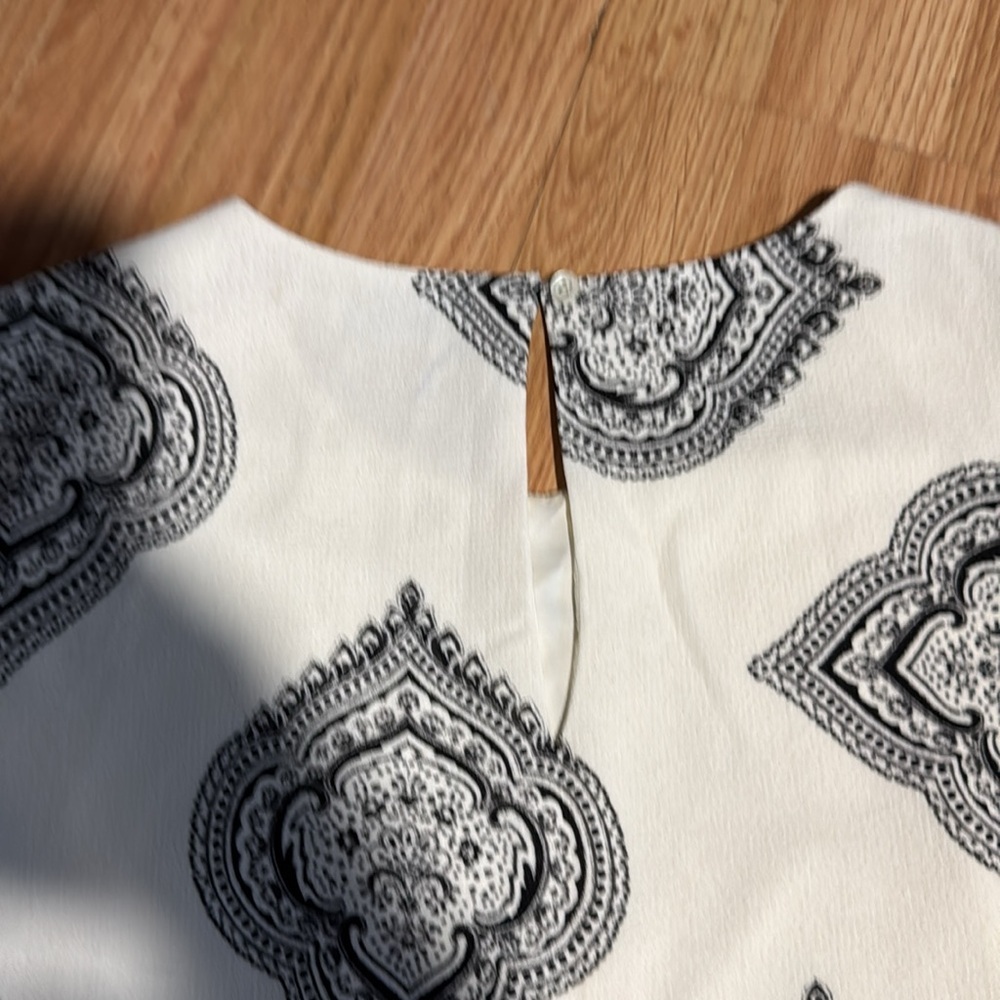Madewell Paisley Drop Short Sleeve Dress Size Medium - Picture 4 of 5